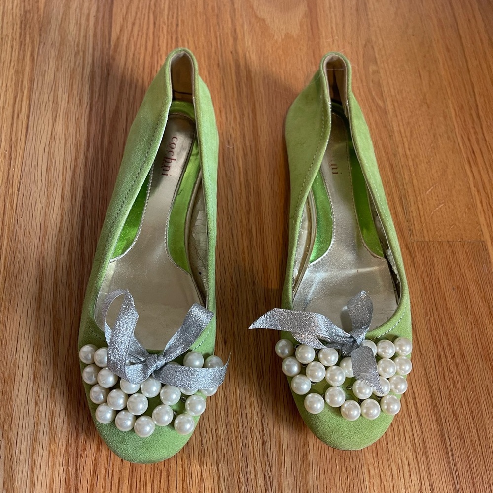 Cochni Italian suede flats size 39